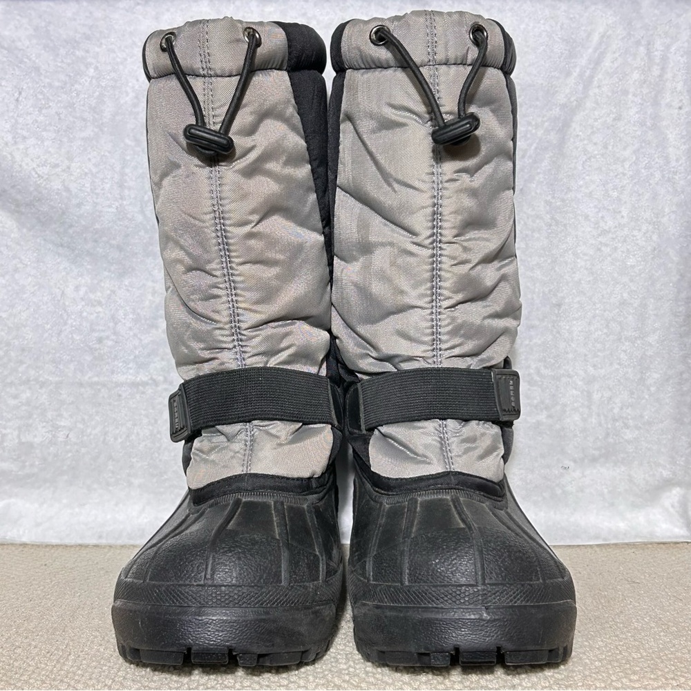 Sorel Big Kids/Youth Black/Grey Snow Goose Insulated Snow Winter Boots SZ 5 - Picture 3 of 11